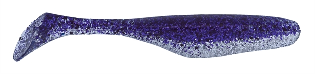 Picture of Bass Assassin 4" Walleye Turbo Shad Purple Ice 10 PK