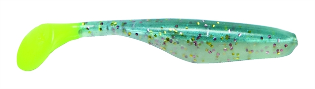 Picture of Bass Assassin 4" Walleye Turbo Shad Sexy Shad 10 PK