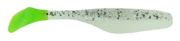 Picture of Bass Assassin 4" Walleye Turbo Shad S&P Silver Phantom/Chart Tail 10 PK