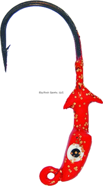 Picture of Bass Assassin Bass Assassin Pej18013 1/8Oz Pro Elite Jighead 3Ct Red/Copper Flake