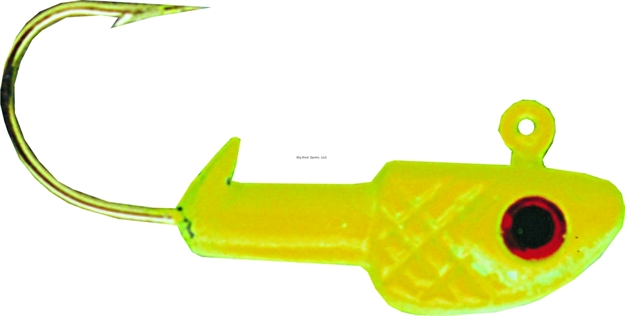 Picture of Bass Assassin Crappie Jighead, 1/16 Oz, #2 Hook, Chartreuse Flash, 6/Pack