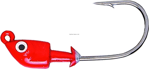 Picture of Bass Assassin Crappie Jighead, 1/32 Oz, #4 Hook, Lead/Unpainted, 6/Pack