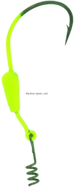 Picture of Bass Assassin Crappie Swim Hook Jighead, 1/16 Oz, #2 Hook Jighead, Chartreuse, 3/Pack