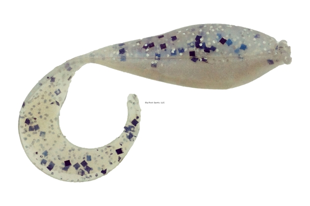 Picture of Bass Assassin Curly Shad Swimbait, 2", Crystal Shad, 10/Pack