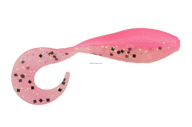 Picture of Bass Assassin Curly Shad Swimbait, 2", Pink Ghost, 10/Pack