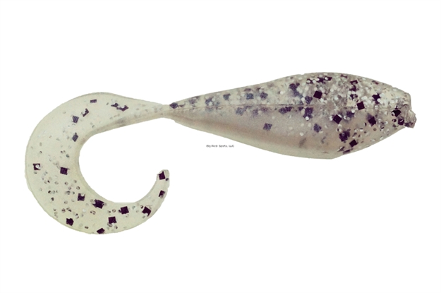 Picture of Bass Assassin Curly Shad Swimbait, 2", Salt & Pepper Silver Phantom, 10/Pack