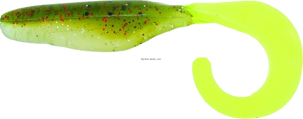 Picture of Bass Assassin Curly Shad Swimbait, 4", Chicken ON A Chain, 10/Pack