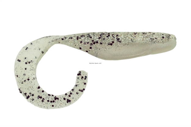 Picture of Bass Assassin Curly Shad Swimbait, 4", Salt & Pepper Silver Phantom, 10/Pack