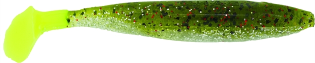 Picture of Bass Assassin Die Dapper Shad Tail Swimbait, 3 1/2", Chicken ON A Chain, 10/Pack