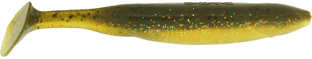 Picture of Bass Assassin Die Dapper Shad Tail Swimbait, 5", Chico's Red Ear, 7/Pack