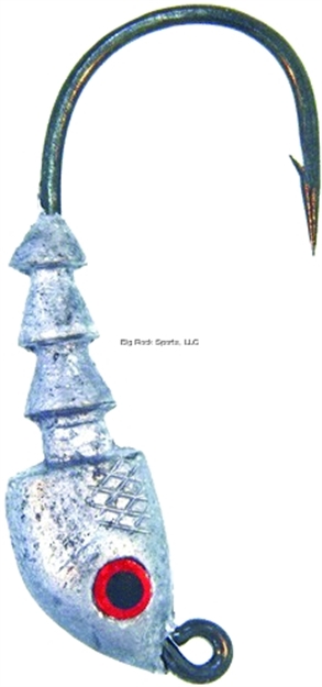 Picture of Bass Assassin JA Series Jighead, 1/8 Oz, 3/0 Hook, Lead/Unpainted, 4/Pack