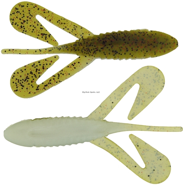 Picture of Bass Assassin Logger Toad 4" 5 Per Package Watermelon/Red Glitter/Pearl Belly