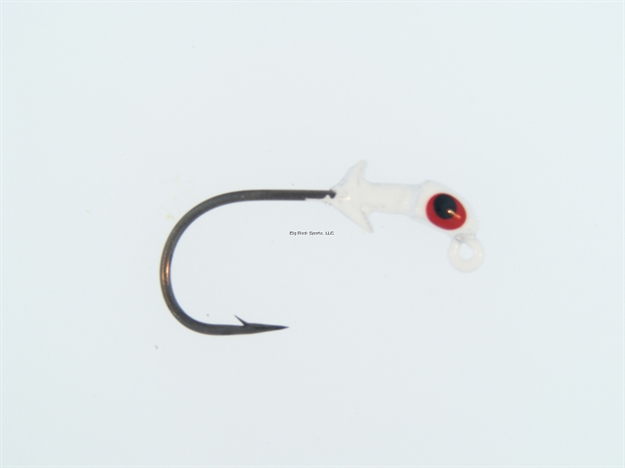 Picture of Bass Assassin Pro Elite Jighead, 1/16 Oz, 2/0 Hook, White, 3/Pack