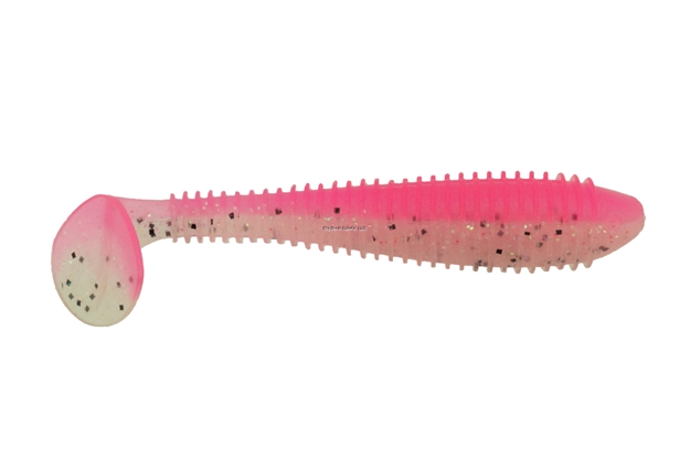 Picture of Bass Assassin Saltwater Lit'l Boss Swimbait 3.5" 6 Count Pink Ghost SW