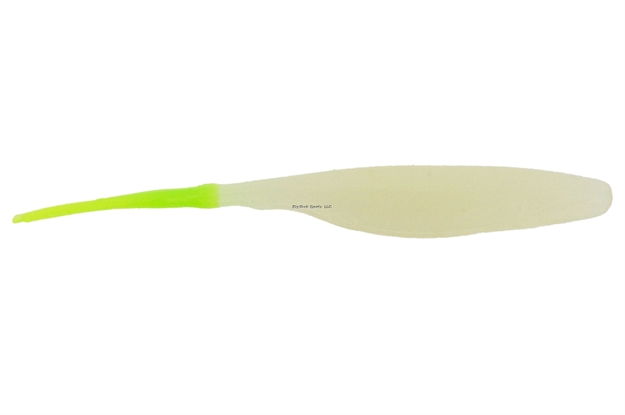 Picture of Bass Assassin Saltwater Shad Assassin Swimbait, 5", Glow/Chartreuse Tail, 8/Pack