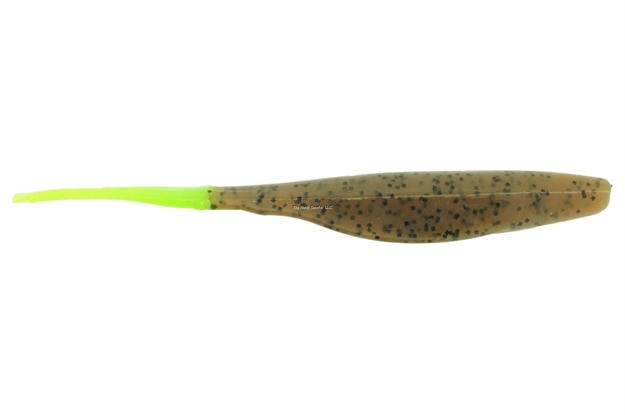 Picture of Bass Assassin Saltwater Shad Assassin Swimbait, 5", Pumpkinseed/Chartreuse Tail, 8/Pack