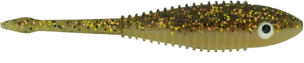 Picture of Bass Assassin Salty Snack Soft Jerkbait, 5", 3/Pack, 5/0 Wide Gap Hook, Molting