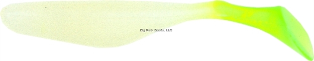 Picture of Bass Assassin Sea Shad Swimbait, 4", Glow/Chartreuse Tail, 10/Pack