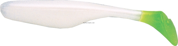 Picture of Bass Assassin Sea Shad Swimbait, 4", Pearl/Chartreuse Tail, 10/Pack