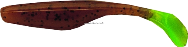 Picture of Bass Assassin Sea Shad Swimbait, 4", Pumpkinseed/Chartreuse Tail, 10/Pack