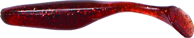 Picture of Bass Assassin Sea Shad Swimbait, 4", Rootbeer/Red Glitter, 10/Pack