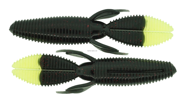 Picture of Bass Assassin Skunk Ape 4.25" 7 CT  Black/Chartreuse