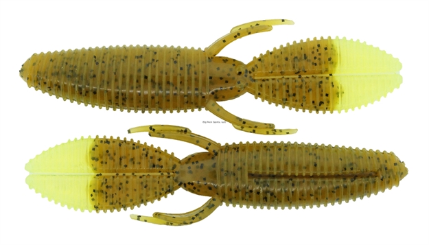 Picture of Bass Assassin Skunk Ape 4.25" 7 CT  Pumpkinseed/Chartreuse