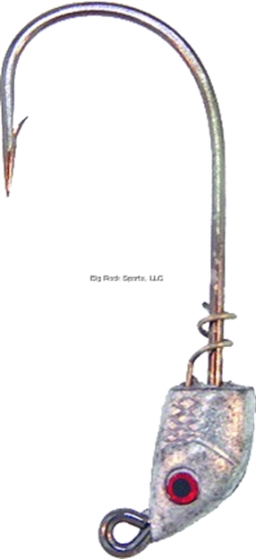 Picture of Bass Assassin Spring Lock Jighead, 1/4 Oz, 5/0 Hook,Lead/Unpainted, 3/Pack