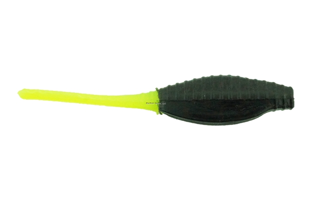Picture of Bass Assassin Tiny Pro Shad Assassin Swimbait, 2", Black/Chartreuse Tail, 15/Pack