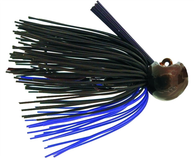 Picture of Bass Patrol Western Football Jighead, 3/8 Oz, Brown/Purple