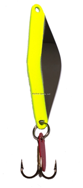 Picture of Bay DE Noc Do-Jigger Casting/Trolling Spoon, 1-3/4" 1/6Oz Fluorescent Yellow/Nickel