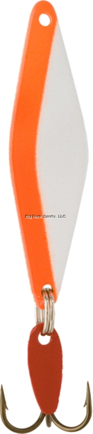 Picture of Bay DE Noc Do-Jigger Casting/Trolling Spoon, 1-3/4" 1/6Oz Pearl/Fluorescent Orange