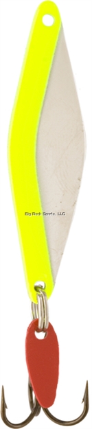 Picture of Bay DE Noc Do-Jigger Casting/Trolling Spoon, 1-3/4" 1/6Oz Pearl/Fluorescent Yellow