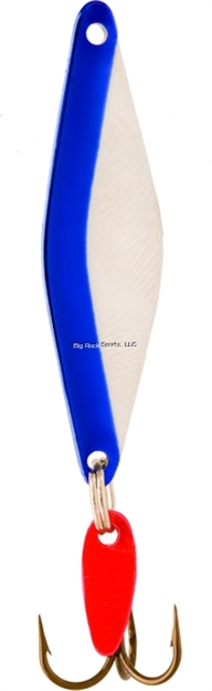 Picture of Bay DE Noc Do-Jigger Casting/Trolling Spoon, 2-1/4" 1/3Oz Nickel/Blue
