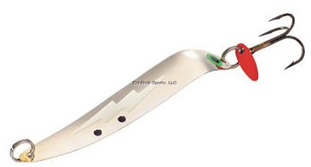 Picture of Bay DE Noc Flutter Laker Taker Spoon , 4", 1/4 Oz, Silver Glo, Floating