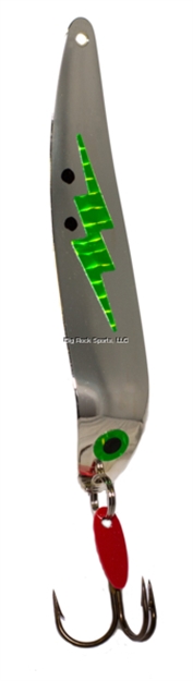 Picture of Bay DE Noc Flutter Laker Taker Spoon , 4", 1/4 Oz, Silver Green, Floating