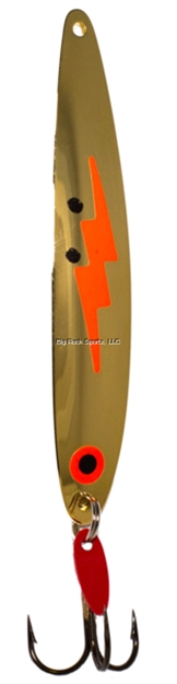Picture of Bay DE Noc Laker Taker Spoon, 4", 3/4 Oz, Fluorescent Orange Gold