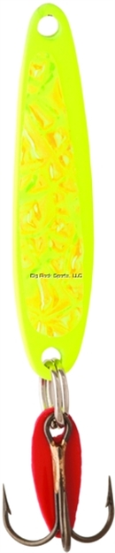 Picture of Bay DE Noc Swedish Pimple Jigging Lure, 1" 1/10Oz Crushed Ice/Yellow Ice