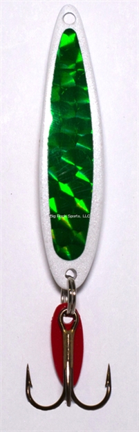 Picture of Bay DE Noc Swedish Pimple Jigging Lure, 1" 1/10Oz Prism Green/Pearl