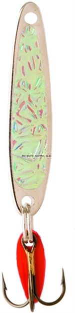 Picture of Bay DE Noc Swedish Pimple Jigging Lure, 1-1/2" 1/5Oz Crushed Ice/Nickel Ice