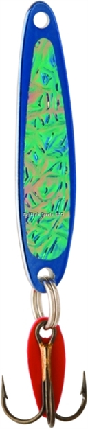 Picture of Bay DE Noc Swedish Pimple Jigging Lure, 2-1/4" 1/2Oz Crushed Ice/Blue Ice