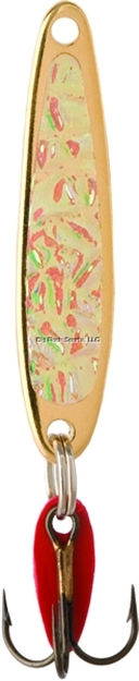 Picture of Bay DE Noc Swedish Pimple Jigging Lure, 3-1/4" 1Oz Crushed Gold Ice