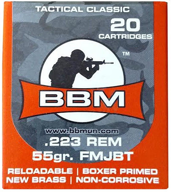 Picture of Bbm 223Fm55za Tactical 223 Remington/5.56 Nato 55 GR Fmj 20 Bx/ 50 CS