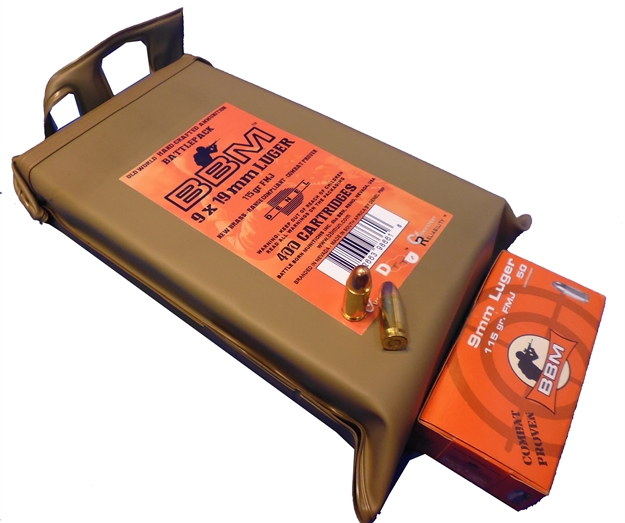 Picture of Bbm 9Fm115zabg Target Battlepack 9Mm Luger 115 GR Full Metal Jacket 400 Rounds