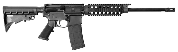 Picture of Bci 515-001 Sqs15 Sentry Model Semi-Automatic 223 Remington/5.56 Nato 16" 30+1 6-Position Stk Blk Hard Coat Anodized
