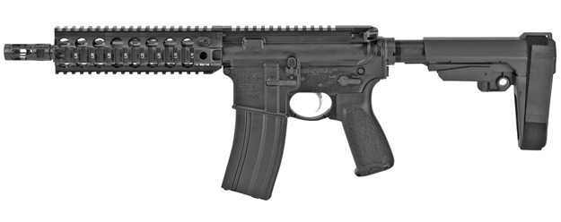 Picture of Bcm 503830Sba Recce-9 Qrf 300 Blackout 9" 30+1 Black Hard Coat Anodized, Manganese Phosphate Sba3 Pistol Brace Stock Bravo Mod 3 Grip