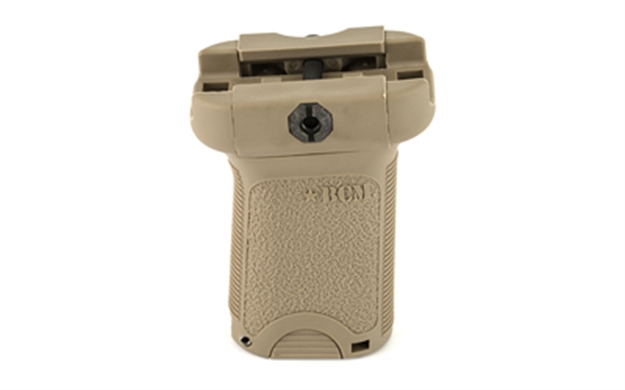 Picture of Bcm Vgsfde Bcmgunfighter Short Vertical Grip Made OF Polymer With Flat Dark Earth Aggressive Textured Finish With Storage Compartment For Picatinny Rail BCM-VG-S-FDE