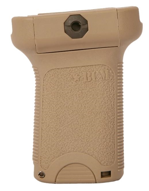 Picture of Bcm Vgsfde Bcmgunfighter Short Vertical Grip Made OF Polymer With Flat Dark Earth Aggressive Textured Finish With Storage Compartment For Picatinny Rail BCM-VG-S-FDE 855877004220