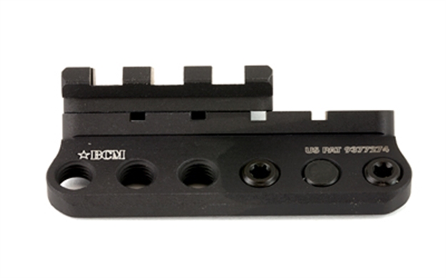 Picture of Bcm 1913Lmkm Bcmgunfighter Modular Mount 1913 Picatinny Rail/Keymod Black Aluminum BCM-1913LM-KM