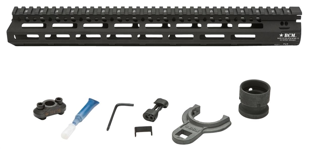 Picture of Bcm Mcmr15556blk Bcmgunfighter Mcmr 15" M-Lok, Free-Floating Style Made OF Aluminum With Black Anodized Finish For Ar-Platform BCM-MMR-15-556-BLK 812526021618